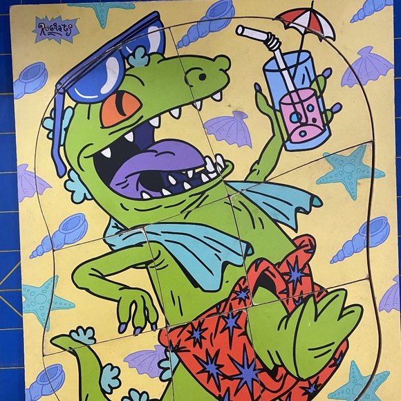 Rugrats Dinosaur Wood Puzzle - Picture 1 of 5